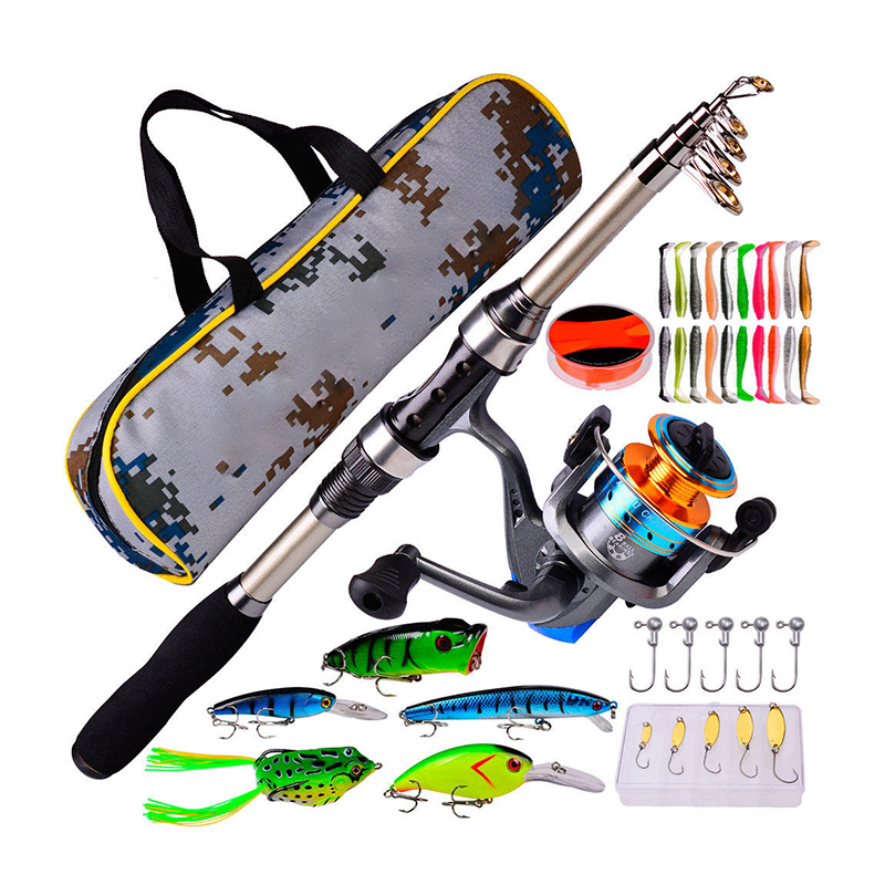 Fishing Rod Combo - Hengel- en molencombinatie, telescopische hengel van