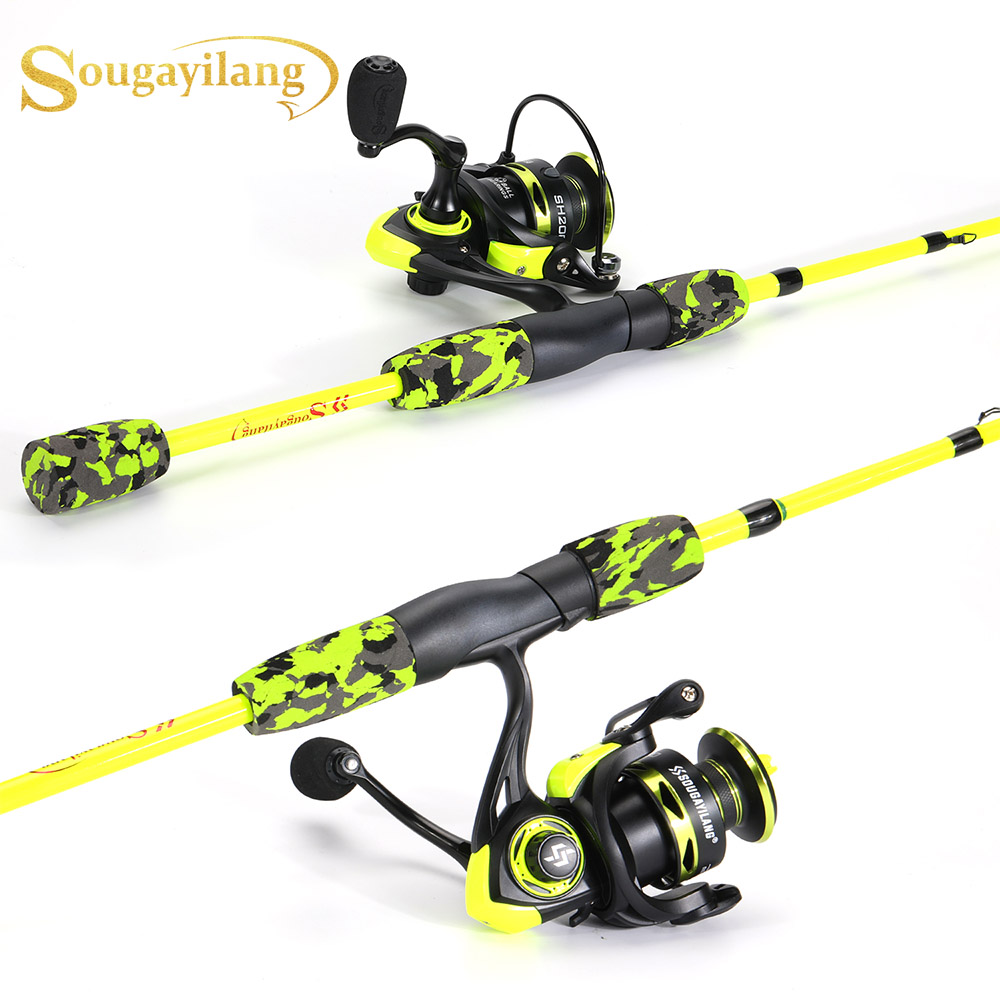 Fishing Rod Carbon Fiber - Sougayilang Spinning Vissen Combo 1.7m Koolstofvezel