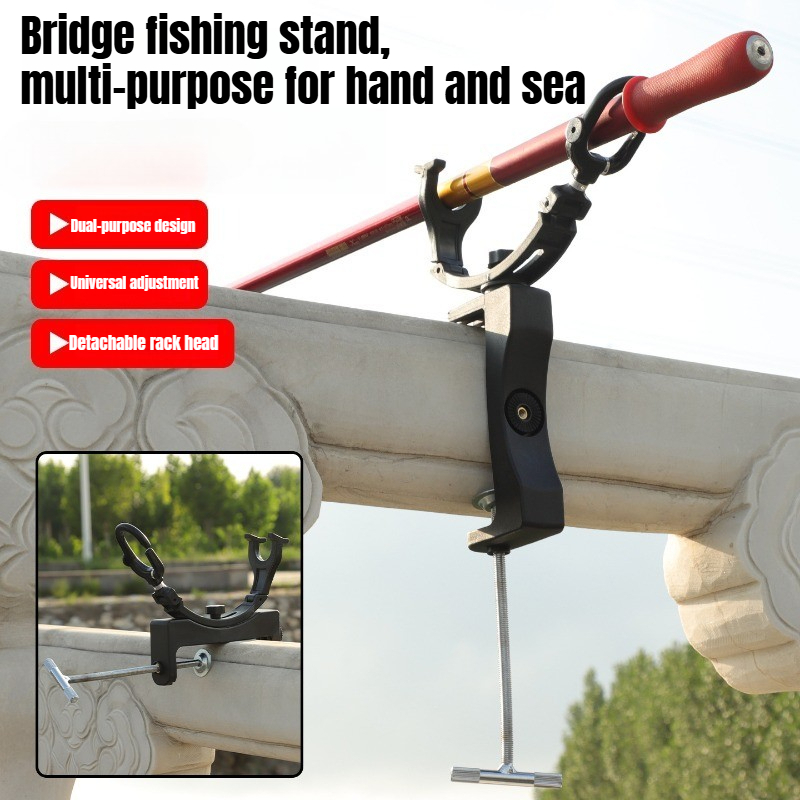 Fishing Rod Travel - 360 ° Draaibaar, verstelbaar, robuust hengelrek,